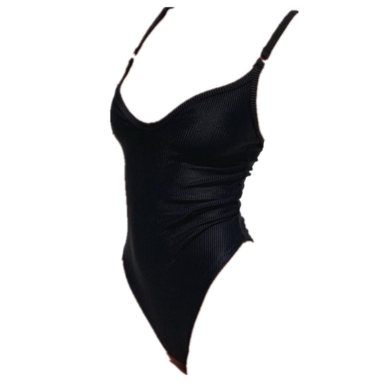 NIXIE — Black Thong One Piece Swimsuit